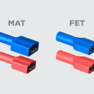 MAT/FET - TERMINAL TIPO MACHO/FÊMEA COM ISOLAÇÃO TOTAL