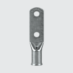 TF-2L - TERMINAL DE COBRE PARA CONDUTORES FLEXÍVEIS (DOIS FUROS / BARRIL LONGO)