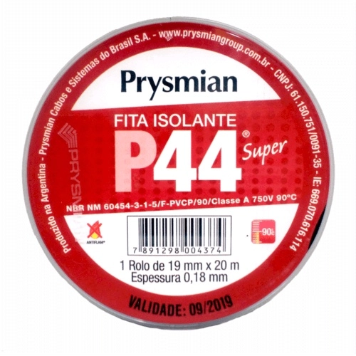 FITA ISOLANTE 19MM X 20MTS P44 - PRYSMIAN